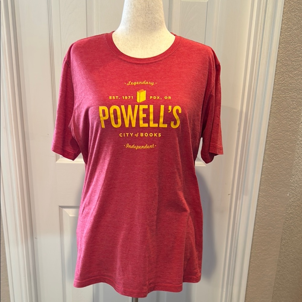 Next Level Apparel Powell’s City of Books Red Relaxed Short Sleeve Tee XL